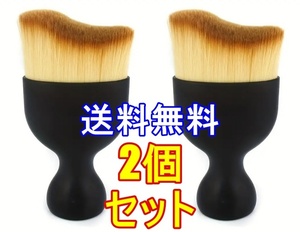 車内クリーニングブラシ 02 2個セット コンソールブラシ 空気出口クリーニング ソフトブラシ 車内清掃 除去ブラシ 新品未使用 01