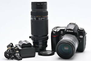 1B-097 Nikon ニコン D70 AF NIKKOR 28-85mm + 75-300mm 一眼レフデジタルカメラ