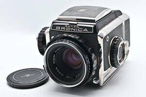 1A-850 ZENZA BRONICA ゼンザ ブロニカ S2 NIKKOR-P 7.5cm f/2.8 動作未確認 二眼レフ フィルムカメラ