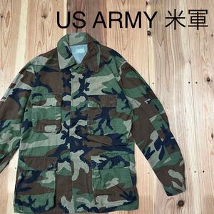 US ARMY 米軍 フィールドジャケット WOODLANDCAMO ウッドランドカモ BDU ミリタリー ヴィンテージ 90s サイズXL相当 玉mc2765