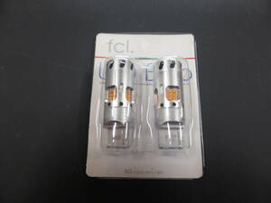 【未使用】Fcl. LED 抵抗内臓 T20 ピンチ部違い アンバー 2個 FLED-T202166OP-1