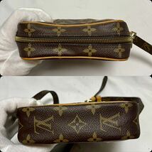 1円〜② LOUIS VUITTON ルイヴィトン M45266 モノグラム ダヌーブ ショルダーバッグ ポシェット ブランド バッグ_画像3