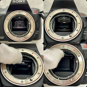 1円〜③ SONY α330 ブラウン ズームレンズキット DSLR-A330L ブラック 通電確認済みの画像5