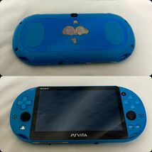 1円〜② PSVITA 本体 アクアブルー Wi-Fiモデル PCH-2000 SDカード8GM 通電確認済み_画像2