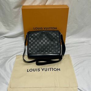 1円〜② LOUIS VUITTON【ルイヴィトン】 N41033 ディストリクトPM NM ショルダーバッグ ダミエ アンフィニ オニキス ブラック系の画像1