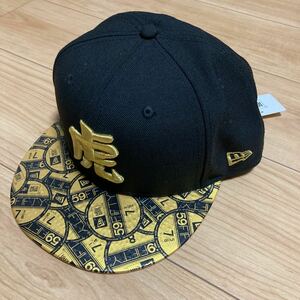 阪神タイガース★NEW ERA ニューエラ★59FIFTY★60.6㎝ 7 5/8★バイザーステッカー TORA 虎 漢字 ゴールド★新品未使用★キャップ★帽子