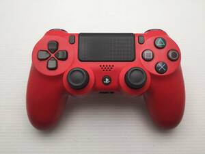 3/ SONY純正 PS4 コントローラー DUALSHOCK4 ワイヤレスコントローラー　レッド　動作品 /22065