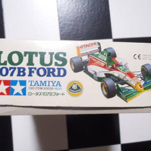 定形外可 未組立 1/20 タミヤ TAMIYA ロータス 107B フォード No.38 箱 へこみ 褪せ 擦れ LOTUS FORD の画像4