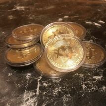 【新品・送料無料】ビットコイン 10枚 ゴルフ マーカー グリーン Bitcoin レプリカ 仮想通貨_画像5