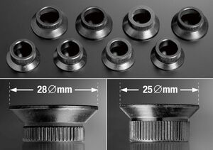 打ち変え用ブッシュ　アルミホイールナット当たり面用　28Φ　4個セット　ハヤシレーシング