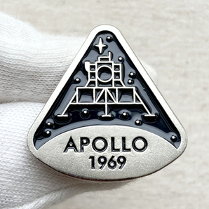 アポロ APOLLO 11号 1969年 月面着陸 Moon スペース◆ピンバッジ ピンズ バッチ ブローチ◆SF NASA 宇宙 地球 アルテミス計画の画像2