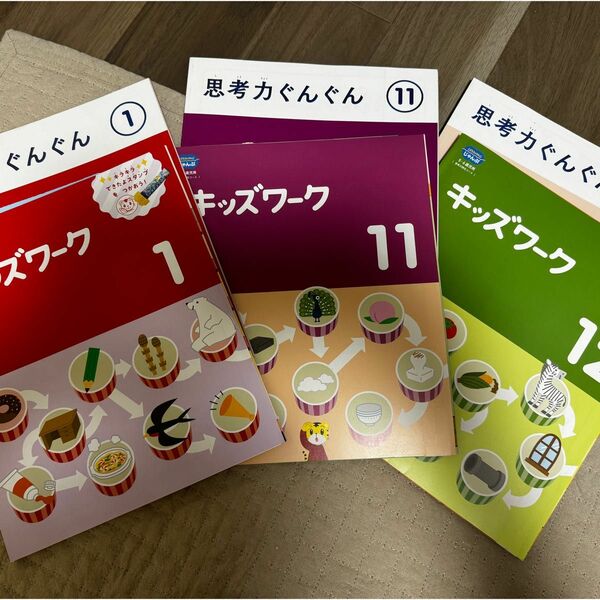 こどもちゃれんじ　まとめ売り　キッズワーク＋思考力ぐんぐん　6冊セット