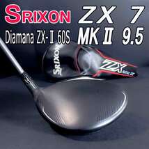 スリクソンZX7 mk2 1w 9.5 純正シャフト Diamana ZXII 60S 45.25インチ 純正ヘッドカバー DUNLOP SELECT SHOP限定モデル_画像6