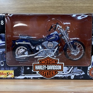 1/18 ハーレーダビッドソン XLH SPORTSTER 1200(ブルー×ブラック) 「HARLEY-DAVIDSON MORTORCYCLE シリーズ」 バイク ミニカー の画像6