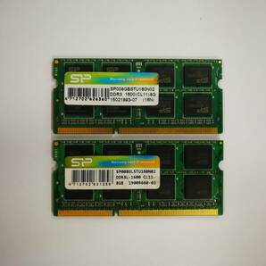 保証あり SP製 Silicon Power DDR3-1600 PC3-12800 メモリ 8GB×2枚 計16GB ノートパソコン用の画像1