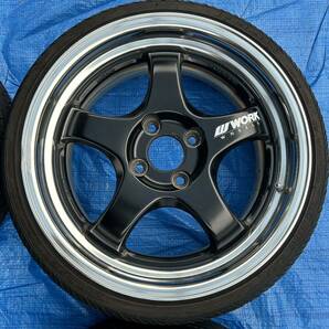 ワーク work マイスター S1 16インチ 6JJ＋42 6.5JJ＋42 PCD100 4H 4穴 165/40ZR16 バリ溝 21年製 検) シビック ロードスター 軽自動車の画像5