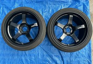 YOKOHAMA ADVAN RACING GT Advan GT 18 -inch 10J+22 PCD114.3 5H 5 hole Yokohama Advan racing 2 pcs set records out of production doli lack GTR that time thing 