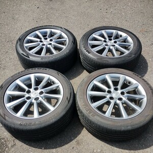 中古　エスティマ 50 純正 ハイグロス ホイール 17×6J+50 114.3-5H E51 MINERVA RADIAL F205 215/55ZR17 