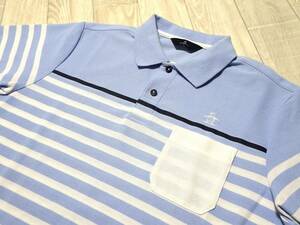 [ worth seeing ]*Munsingwear/ Munsingwear / Descente / Golf / short sleeves / deer. ./ polo-shirt *LL(P-489)