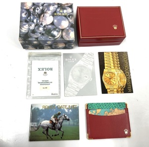 P110-W11-530 ROLEX Rolex OYSTER oyster 14.00.02 wristwatch for outer box inside box empty box original case booklet / card kind attaching ③