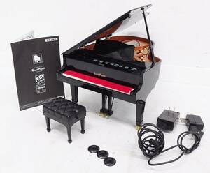 K120-W11-503◆セガトイズ Grand Pianist グランドピアニスト SE6A ブラック ミニチュア 電子ピアノ自動演奏可能 通電・動作確認済み④