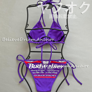 *新品*キャンギャル セクシートライアングル ビキニ*バドガール*水着*サーキット レースクイーン コスプレ グラビア 缶ビール アイドルの画像2