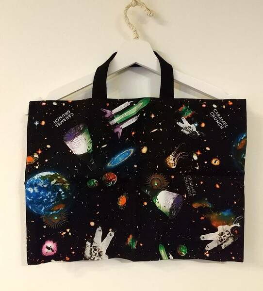 ☆宇宙柄レッスンバッグ ハンドメイド