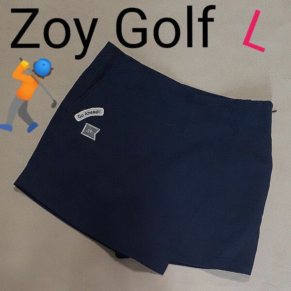 【超美品】Zoy Golf ゾーイ　ゴルフ　 ゴルフウェア ネイビー系　ショートパンツ　 ミニスカート　プロ着用