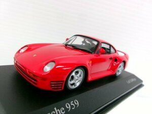 ミニチャンプス 1/43 ポルシェ 959 1987 レッド (3242-328)