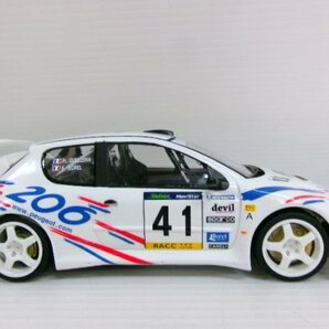 タミヤ 1/24 プジョー 206 WRC キット カタルーニャラリー 2000 #41 仕様 プラモデル 完成品 (4122-364)の画像3