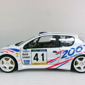 タミヤ 1/24 プジョー 206 WRC キット カタルーニャラリー 2000 #41 仕様 プラモデル 完成品 (4122-364)の画像4