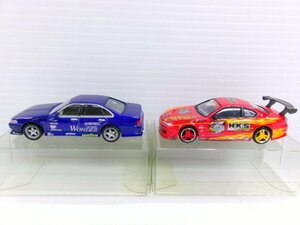 アオシマ 1/64 セフィーロ D1 仕様 ? + ホットワークス 1/64 シルビア D1 仕様 ? セット (6335-279)