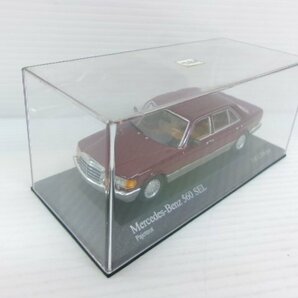 ミニチャンプス 1/43 メルセデスベンツ 560SEL 1989-1991 ダークレッドメタリック (2502-256)の画像8