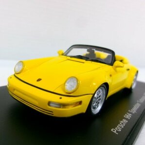 スパーク 1/43 ポルシェ 964 スピードスター ターボルック 1993 イエロー (4572-699)の画像1