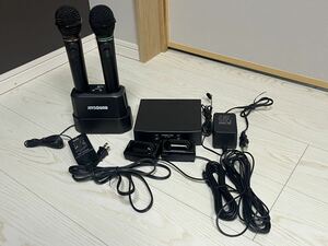  JOYSOUND UGA 赤外線ワイヤレスマイク WM-610 2本 WT-6000 フルセット　　