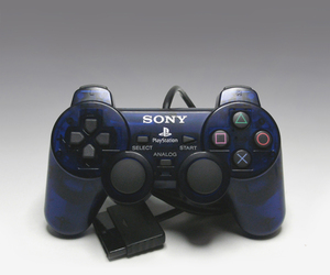 ● SONY 純正 PS2 アナログコントローラー SCPH-10010MB ミッドナイト・ブルー 整備済み デュアルショック2 DUALSHOCK 2 Midnight Blue 紺