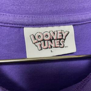 Looney Tunes Tシャツ Ｌ XL ルーニー テューンズ ワーナー バッグス バニー タズマニアンデビル ビッグシルエット シャツ 古着 ビンテージの画像4