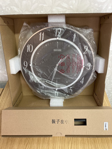 ![ secondhand goods ]*1 jpy start * rhythm (RHYTHM) wall clock electro-magnetic wave clock .. Brown Try meteor DX 8MX403SR23[ free shipping ]2024H1YO6-TMS12J-14