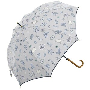 ☆ kasviCAT/グレー ☆ シルバーコーティング 雨晴兼用 60cm ジャンプ傘 傘 レディース 大人 長傘 60cm 雨晴兼用 晴雨兼用 かさ カサ