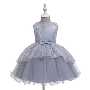 * gray * 100cm * child dress semi formal ysdr5006 dress child shoulder .. formal dress child dress One-piece girl Kids 