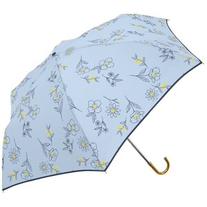 ☆ Цветочный эскиз/саксофон ☆ Серебряное покрытие также для дождя прозрачно 55 см складывающих зонтиков