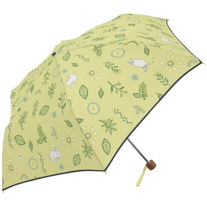 ☆ kasviCAT/イエロー ☆ シルバーコーティング 雨晴兼用 55cm 降りたたみ傘 折りたたみ傘 レディース 折り畳み傘 55cm 雨晴兼用 晴雨兼用