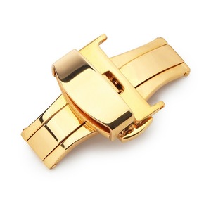 * Gold * buckle 20mm wristwatch belt parts mail order push type D buckle wristwatch for buckle buckle clock band clock tail pills clock back 