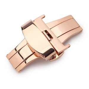 * rose Gold * buckle 18mm wristwatch belt parts mail order push type D buckle wristwatch for buckle buckle clock band clock tail pills clock 