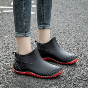 * black * 38/24cm * rain boots nabt837 rain shoes Short lady's rain boots short boots boots boots rain shoes 