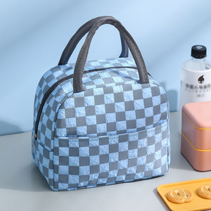 ☆ ブルー ☆ 保温 保冷バッグ かわいい はっ水 ポケット付き pmylbag10 保冷 保温 ランチバッグ 模様 エコバッグ 保冷バッグ 保温バッグ