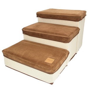 * Brown pet slope dog step mail order dog slope dog for pet. stair sofa step step‐ladder storage box bed small size dog 