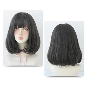 * black Brown * wig Bob kwig001 wig Bob rete e-s full wig wig wig attaching wool cosplay stylish 