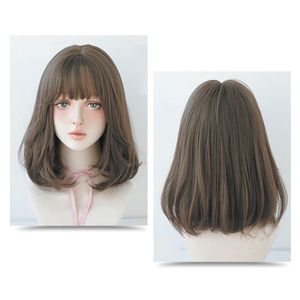 * ash Brown * wig Bob kwig001 wig Bob rete e-s full wig wig wig attaching wool cosplay stylish 