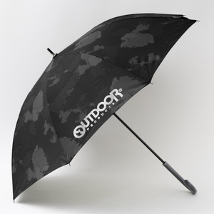 ☆ ブラック ☆ Outdoor Products 紳士長傘 OUTDOOR PRODUCTS 長傘 傘 メンズ ジャンプ傘 雨傘 長がさ かさ 65cm 65センチ 耐風骨